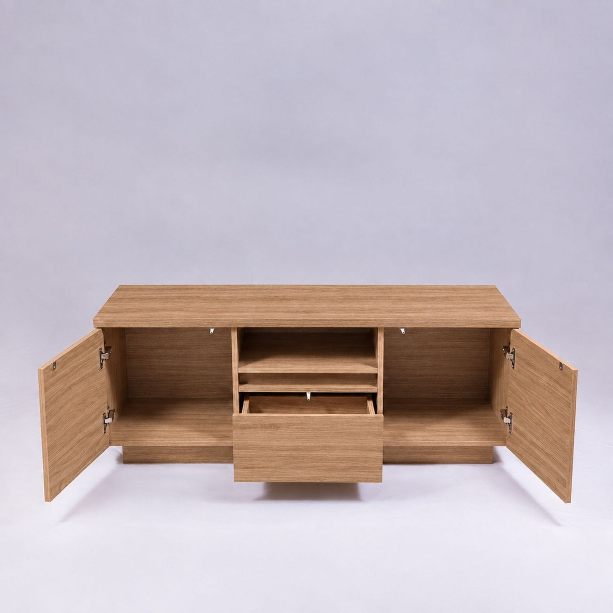 TV Stand For TVs Up To 50" With 1 Drawer And 2 Doors - Oak