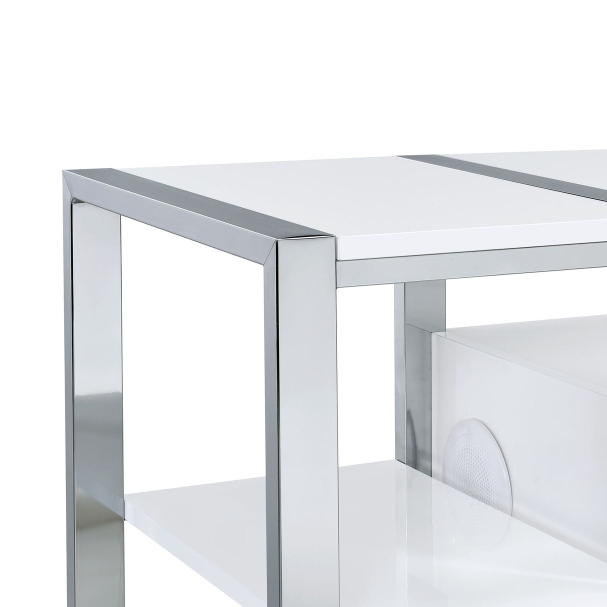 Midway - 80" TV Console With Firelight - White