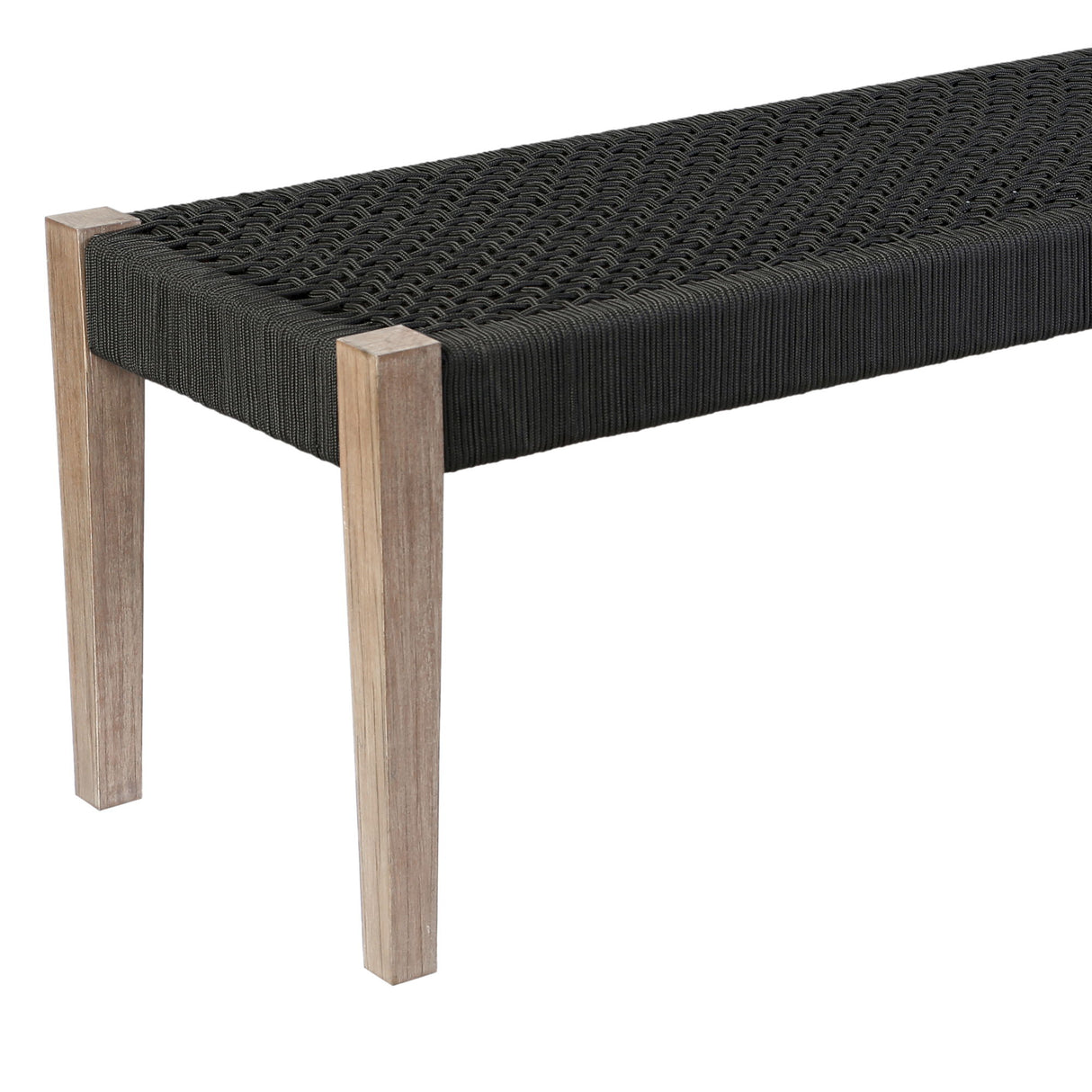 Rhett - Indoor Outdoor Dining Bench - Eucalyptus / Charcoal