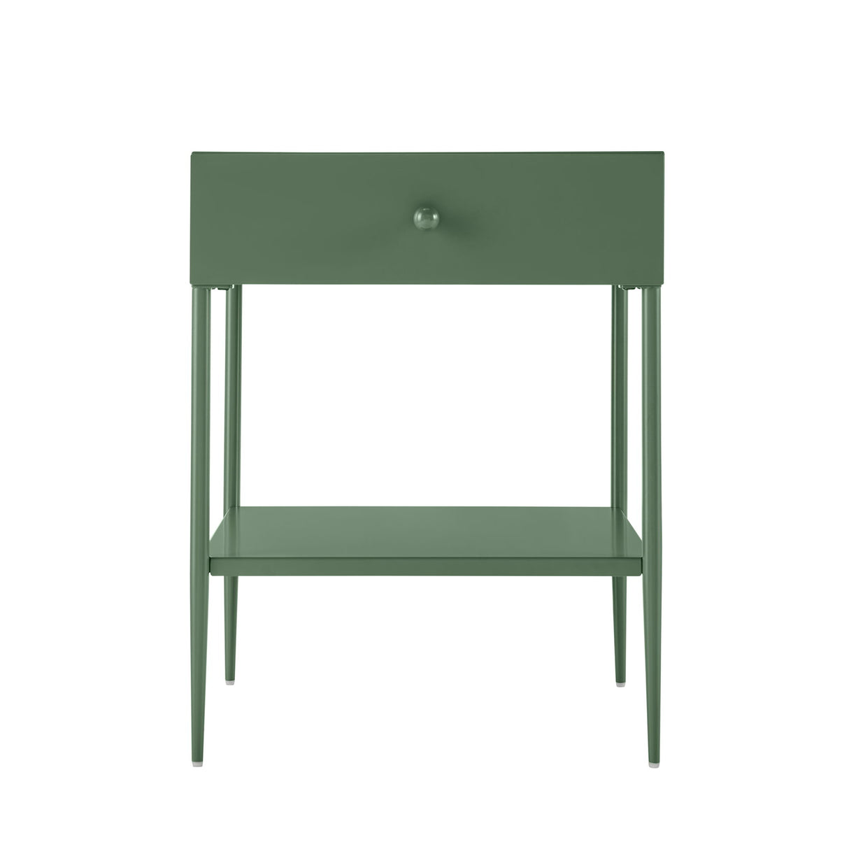Colette - 1 Drawer Nightstand With Bottom Shelf - Green