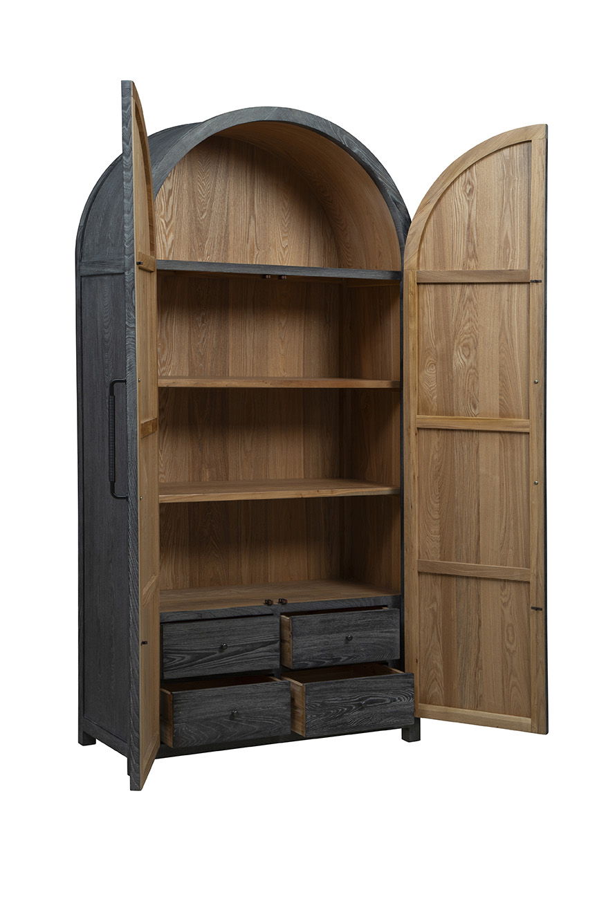 Eloise - Cabinet - Black / Light Brown