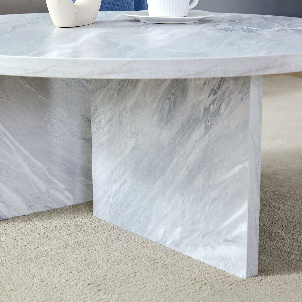 Versatile Round Coffee Table For Various Interior Styles