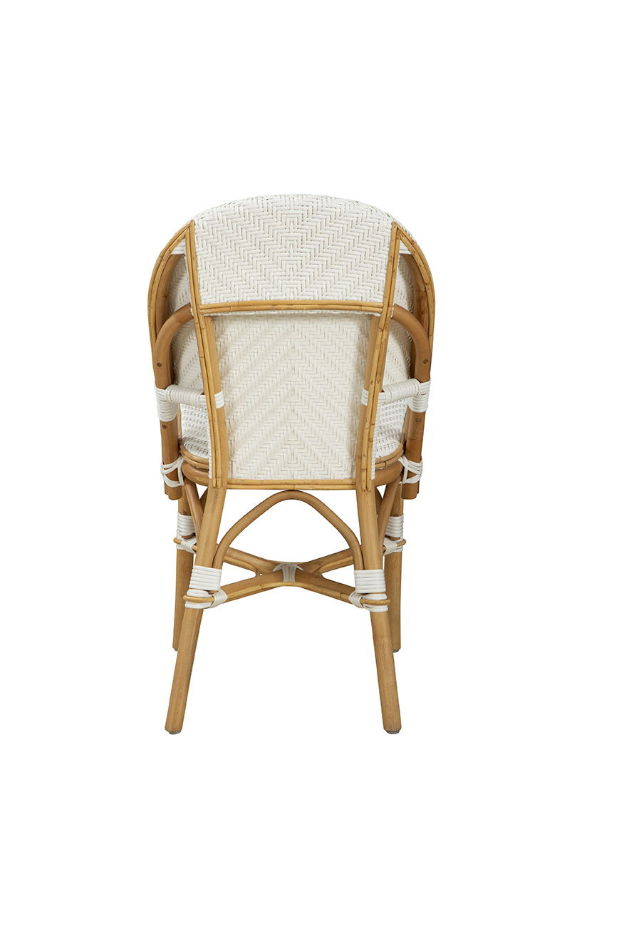 Jade - Side Chair (Set of 2) - White / Light Brown