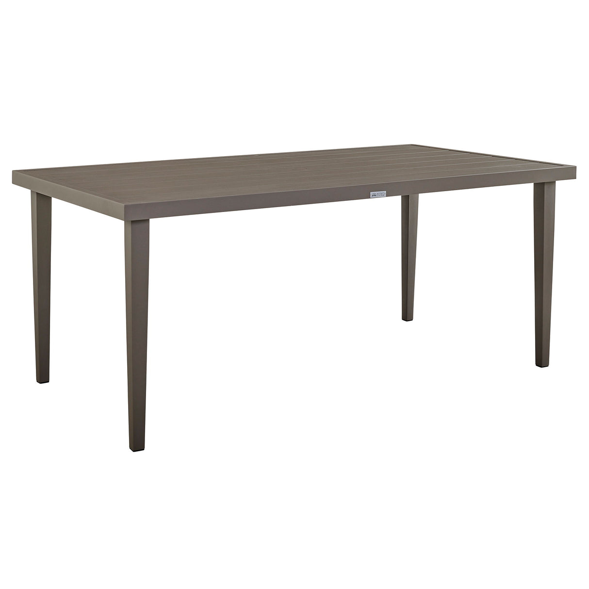 Grenada - 5 Piece Gray Aluminum Outdoor Dining Set With Gray Fabric