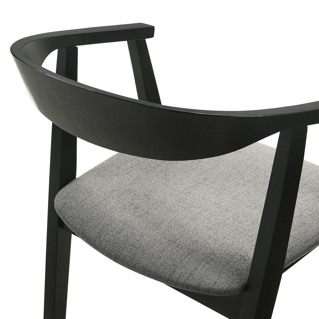 Santana - Wood Dining Chair With Black Frame