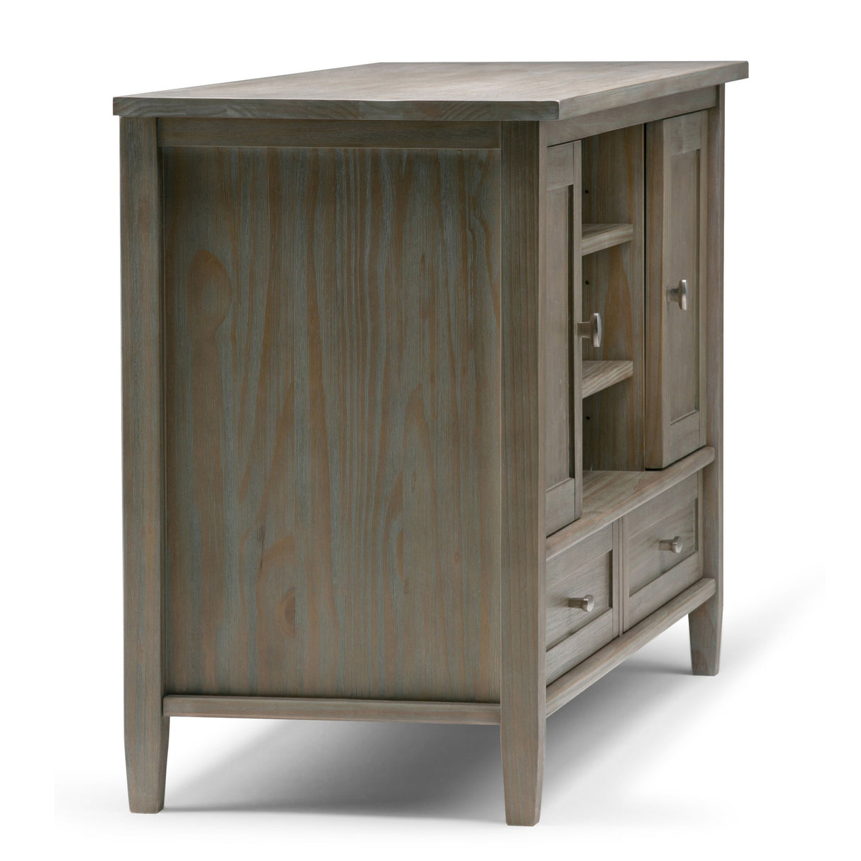 Warm Shaker - TV Media Stand Handcrafted - Light Brown