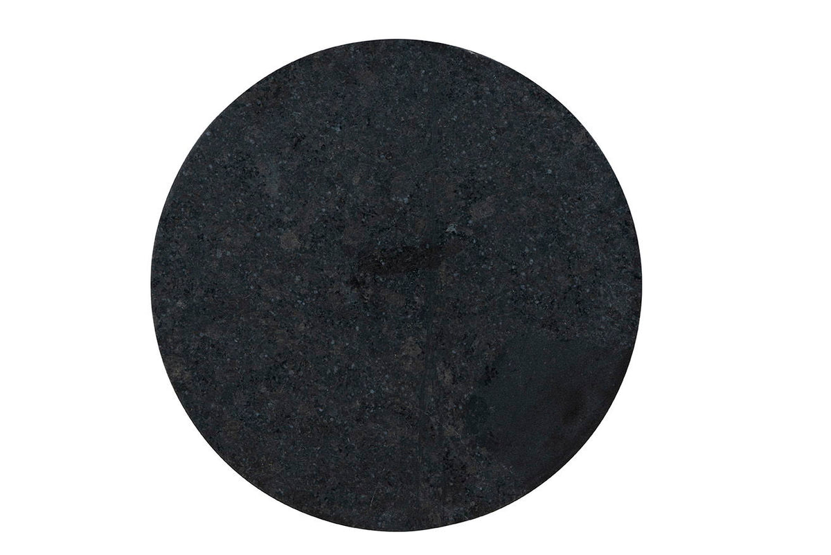 Ariel - Short End Table - Black / Gold