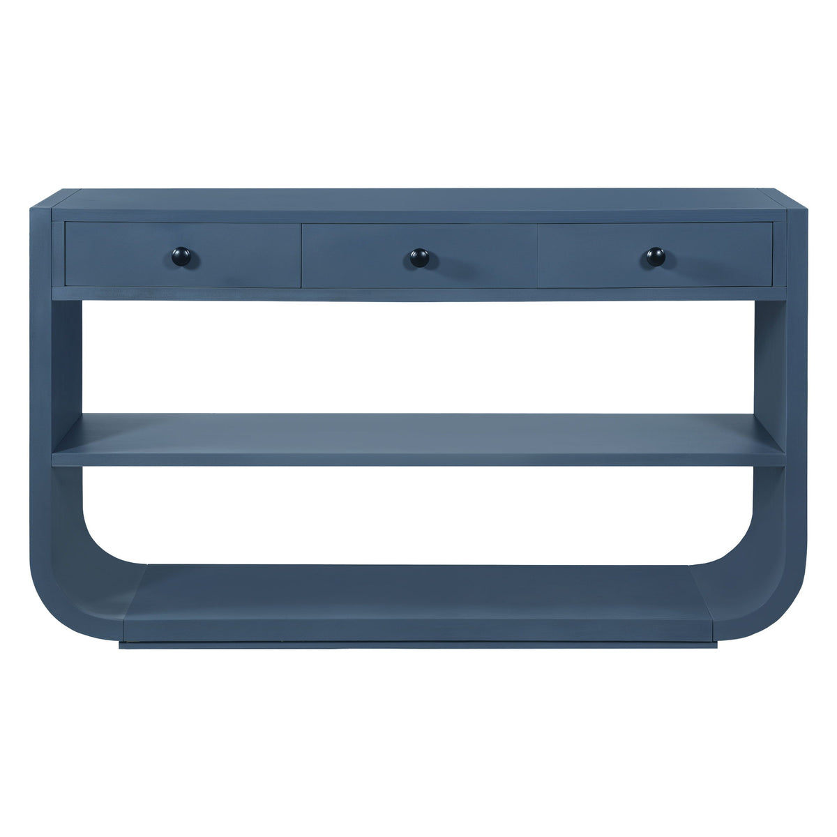 Console Table With 3 Soft Close Drawers & 2 Open Shelves