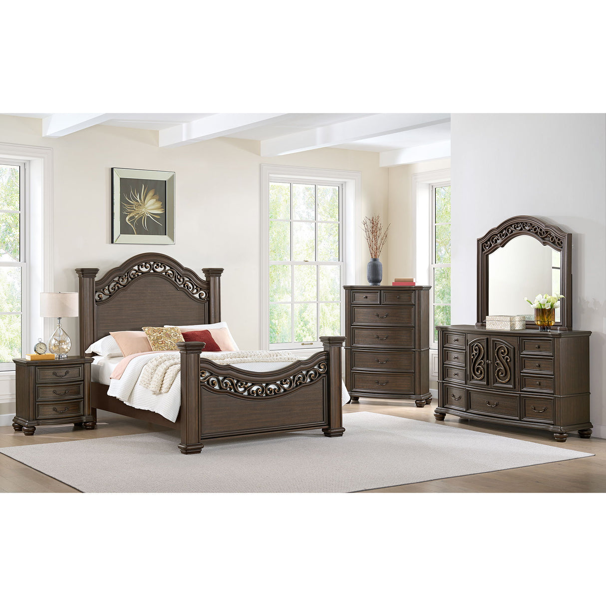 Brunswick - 5-Drawer Chest - Mahogany
