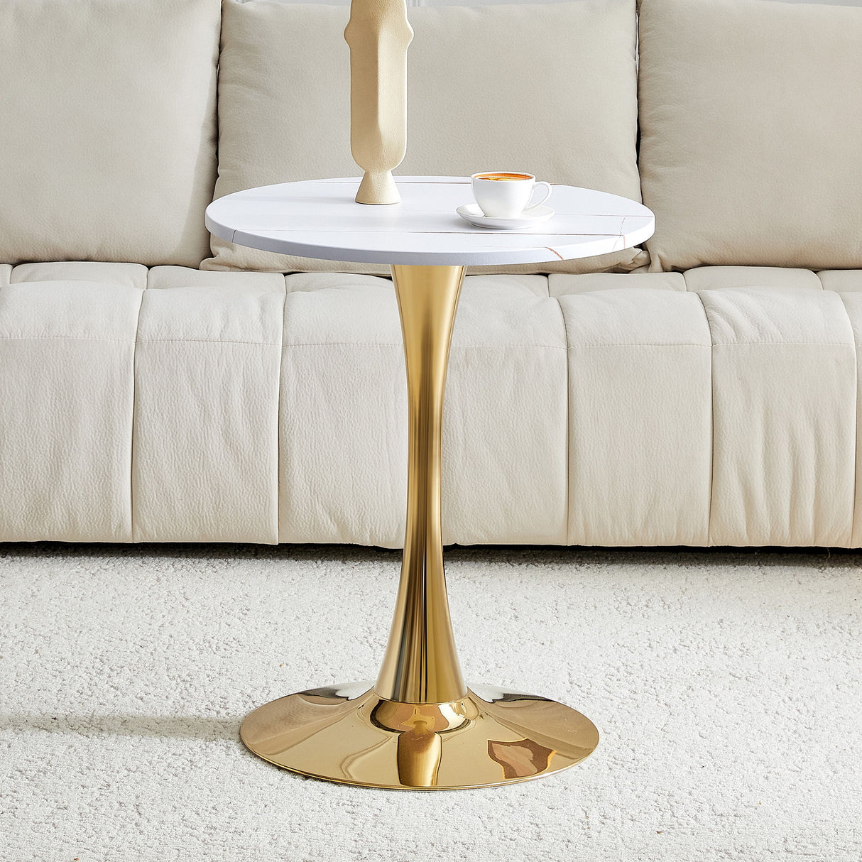 Round Dining Table With Thickened Top For Kitchen