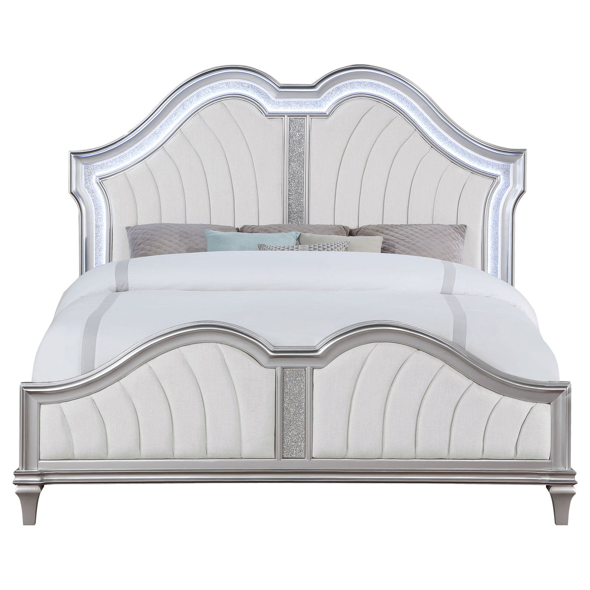 Katerina - Platform Bed With LED Light