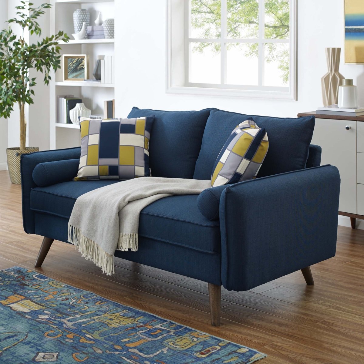 60 - Inch Revive Upholstered Fabric Loveseat - Loveseats available at Alpine Outlets in Denver