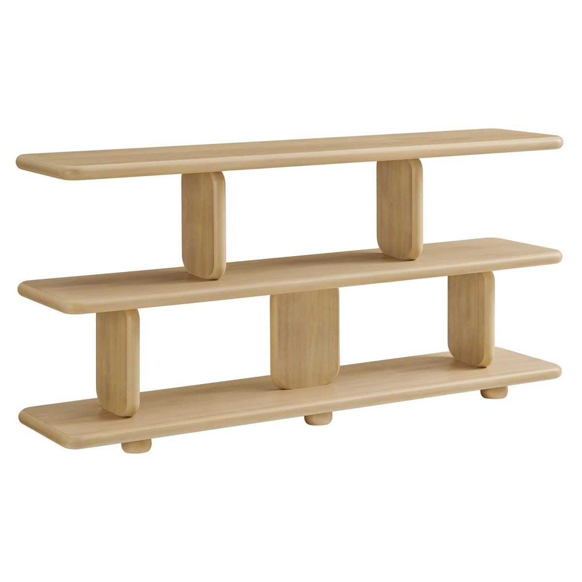 60" Sculptural 2 - Tier Low - Profile Bookshelf - Bookcases available at Alpine Outlets in Denver
