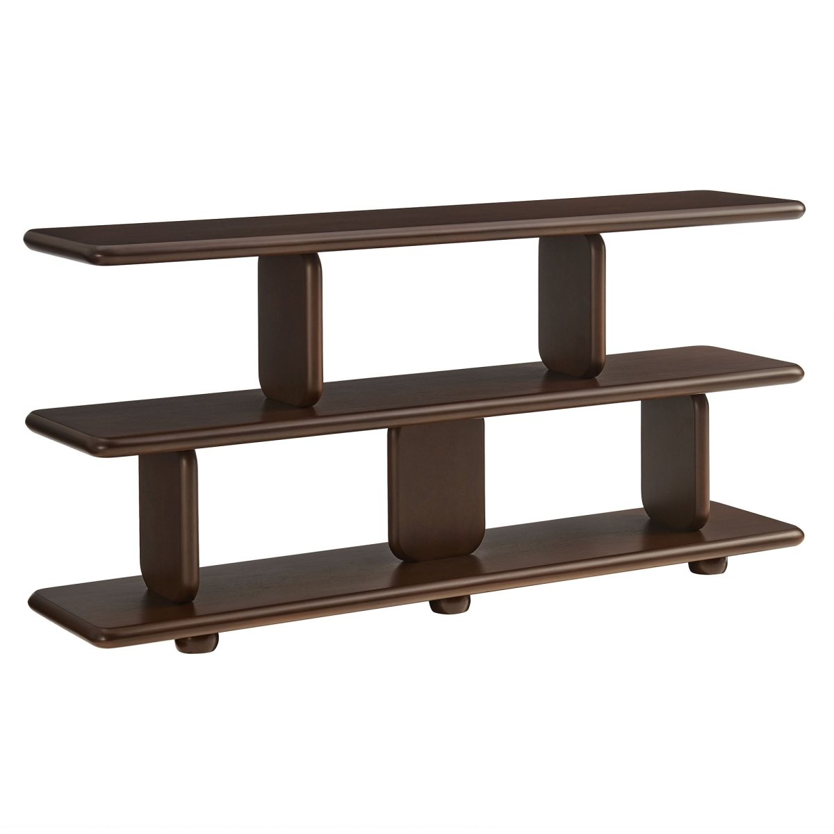 60" Sculptural 2 - Tier Low - Profile Bookshelf - Bookcases available at Alpine Outlets in Denver