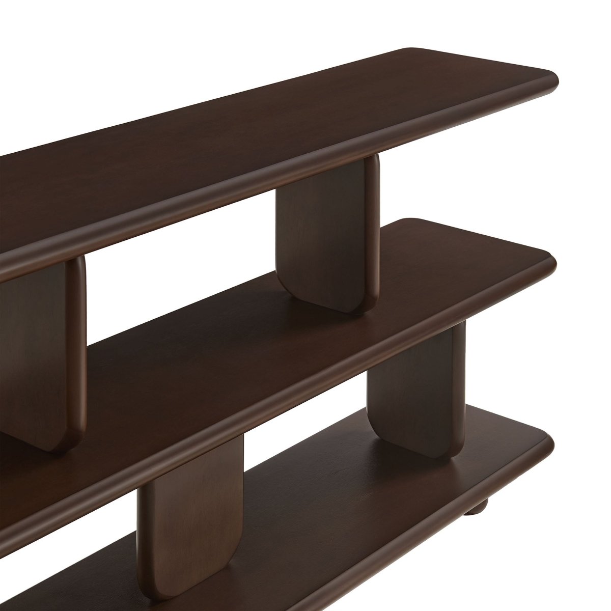60" Sculptural 2 - Tier Low - Profile Bookshelf - Bookcases available at Alpine Outlets in Denver