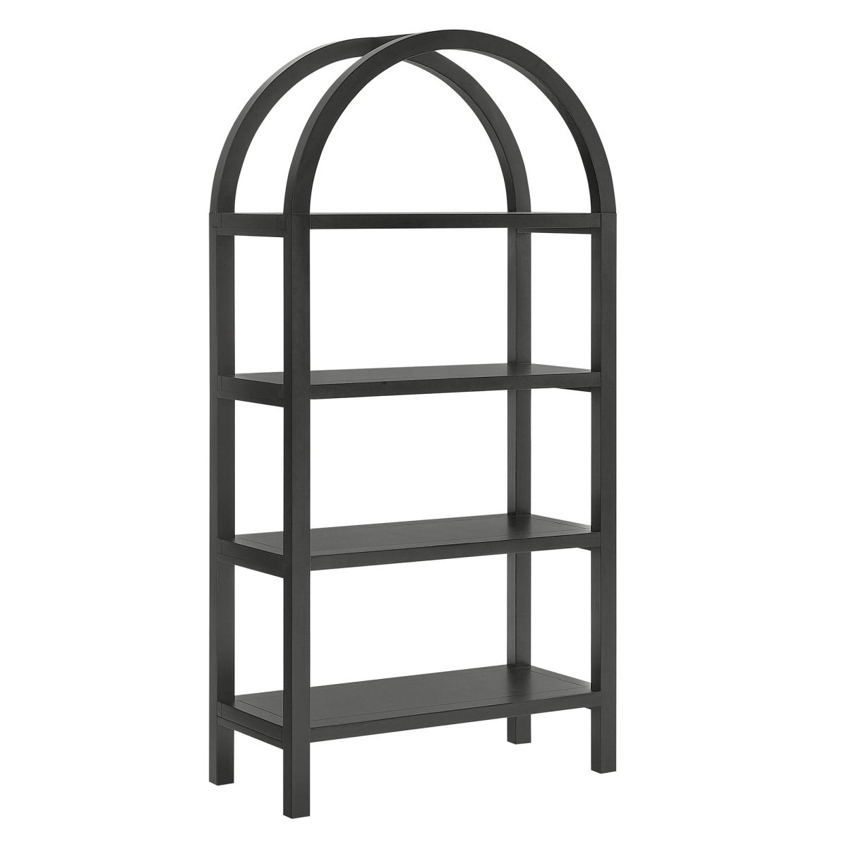 60" Tall Arched Sculptural Pine Wood Bookshelf - Bookcases available at Alpine Outlets in Denver