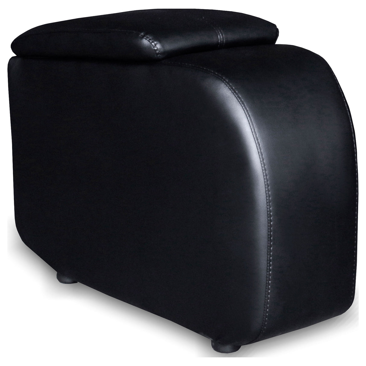 Cyrus 7-Piece Black Leather Home Theater Seating