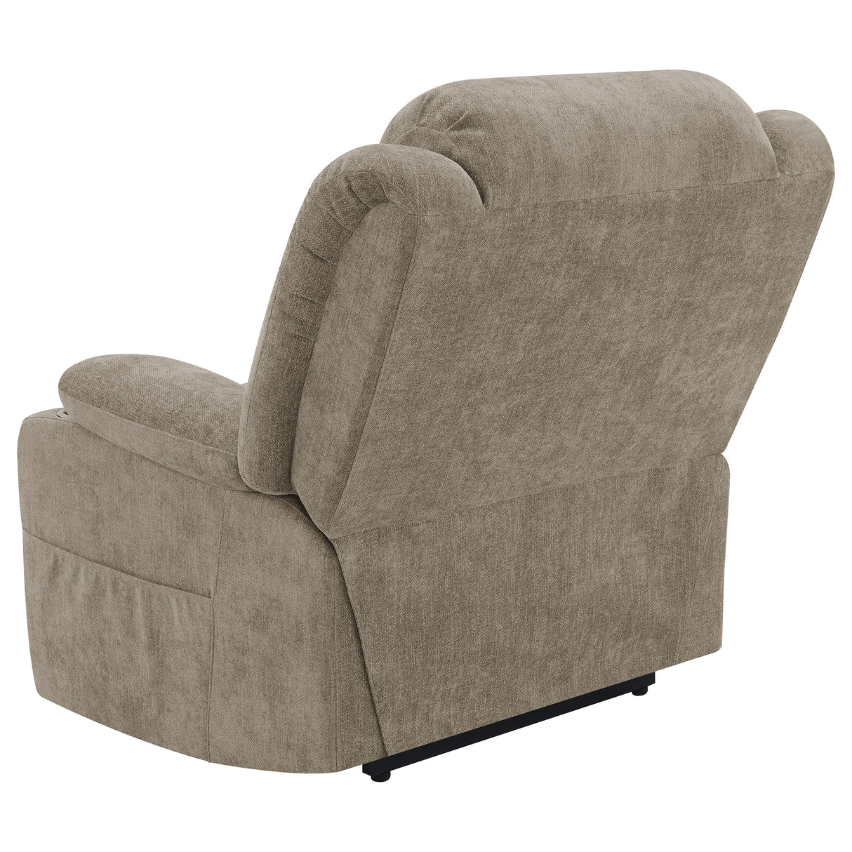 Houston Upholstered Power Lift Recliner Chair in Camel