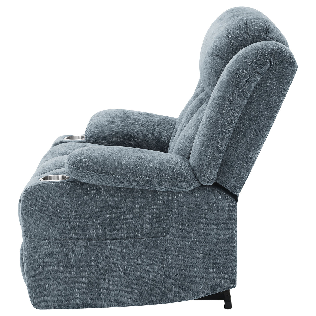 Houston Upholstered Power Lift Recliner - Slate Blue