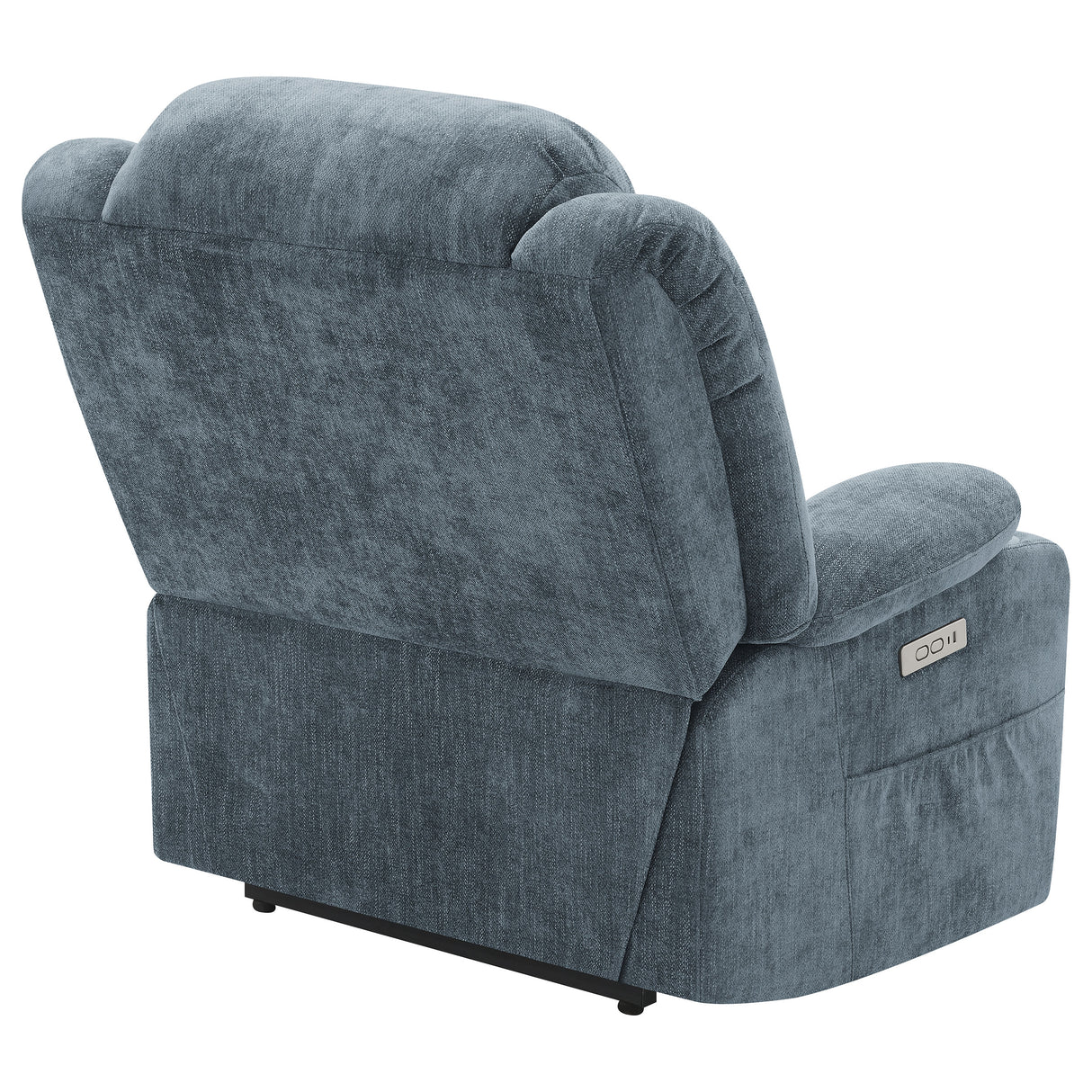 Houston Upholstered Power Lift Recliner - Slate Blue