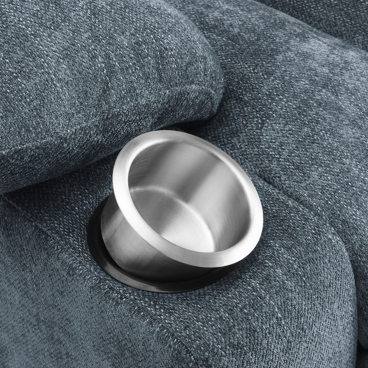 Houston Upholstered Power Lift Recliner - Slate Blue
