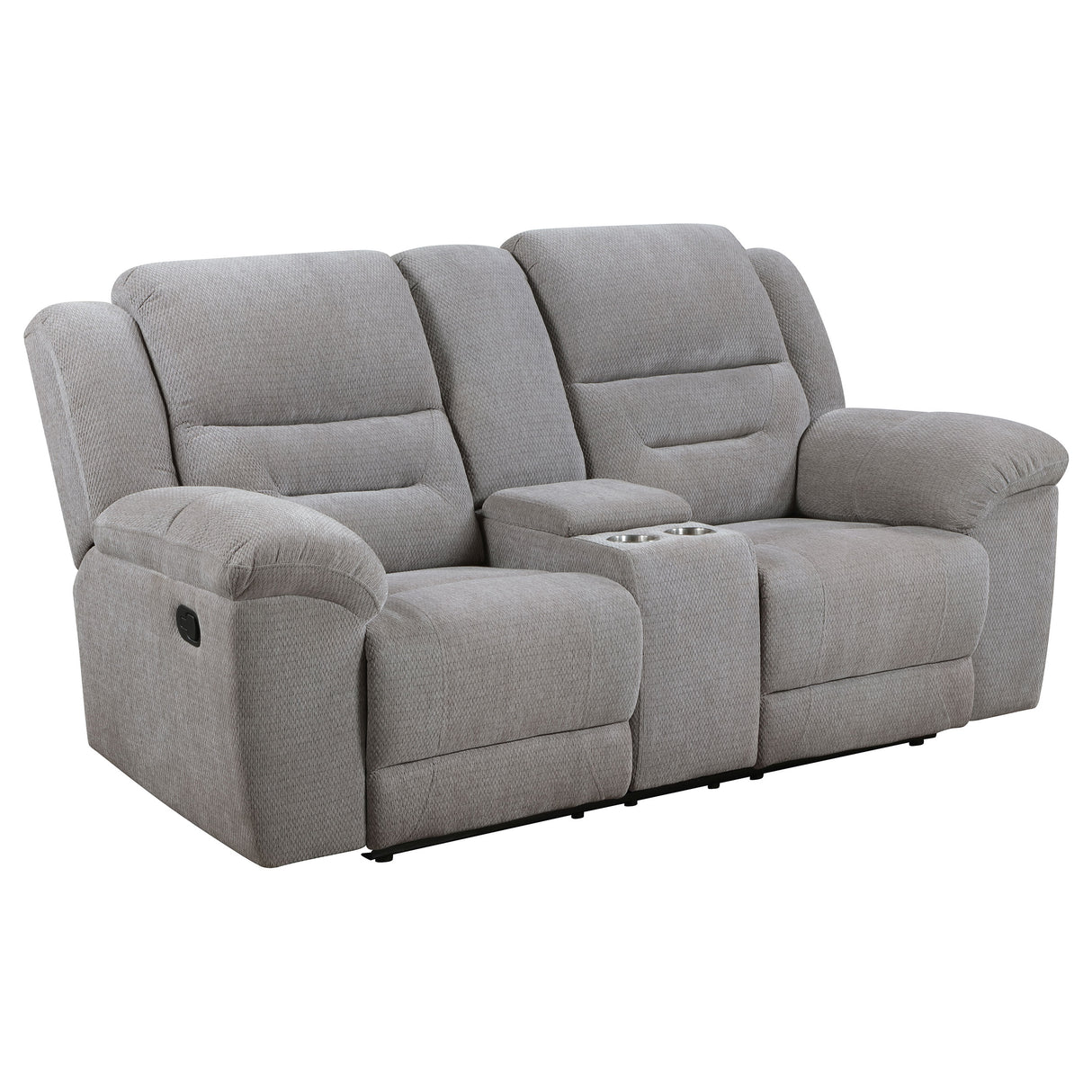 Gilson 2-Piece Grey Chenille Reclining Sofa Set