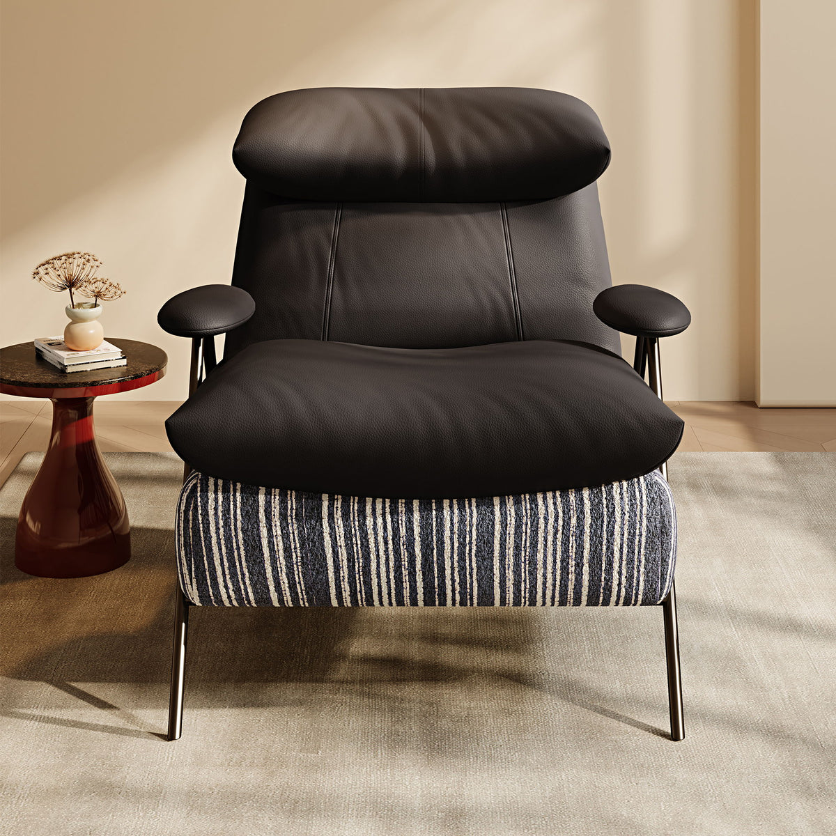 Lounge Single Chair - Black