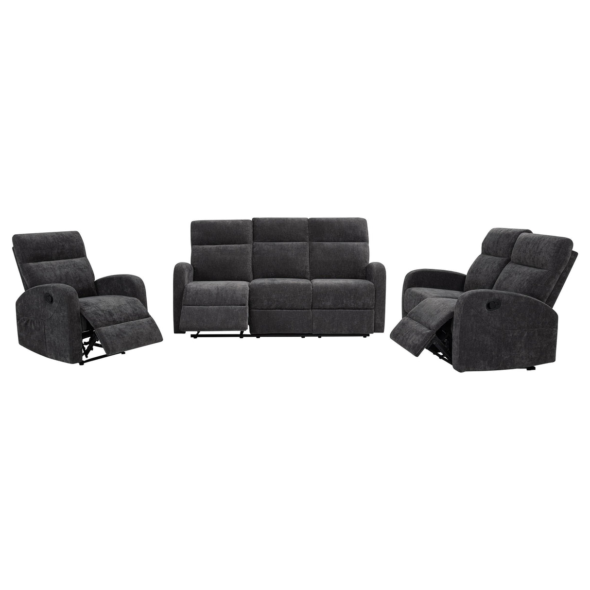 Hamilton Chenille Upholstered Manual Reclining Loveseat