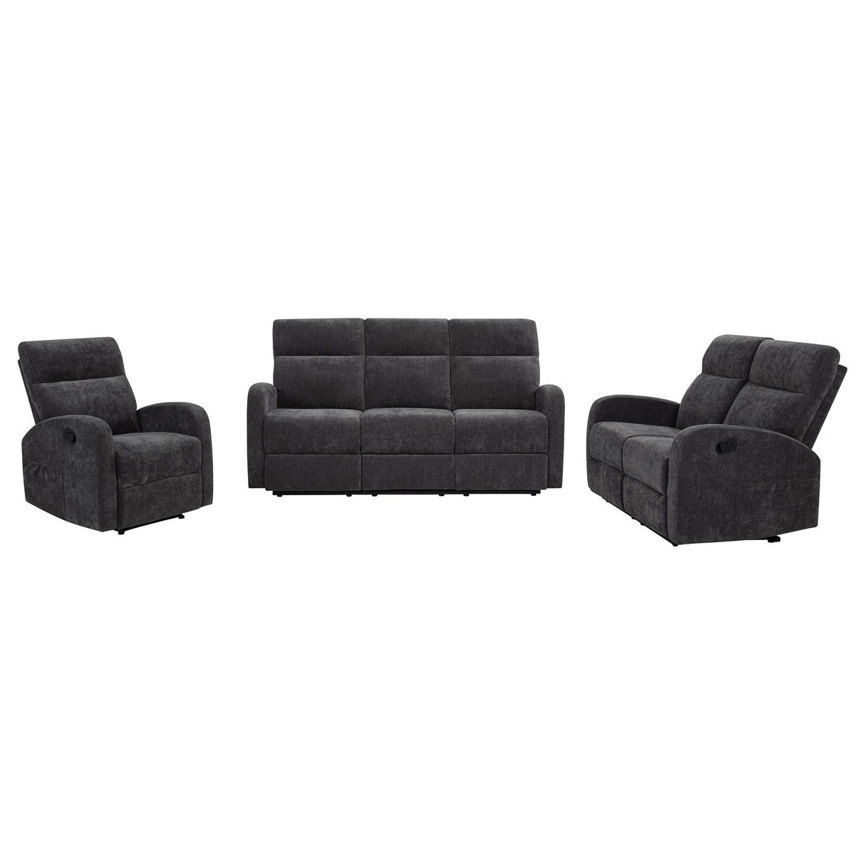 Hamilton Chenille Upholstered Manual Reclining Loveseat