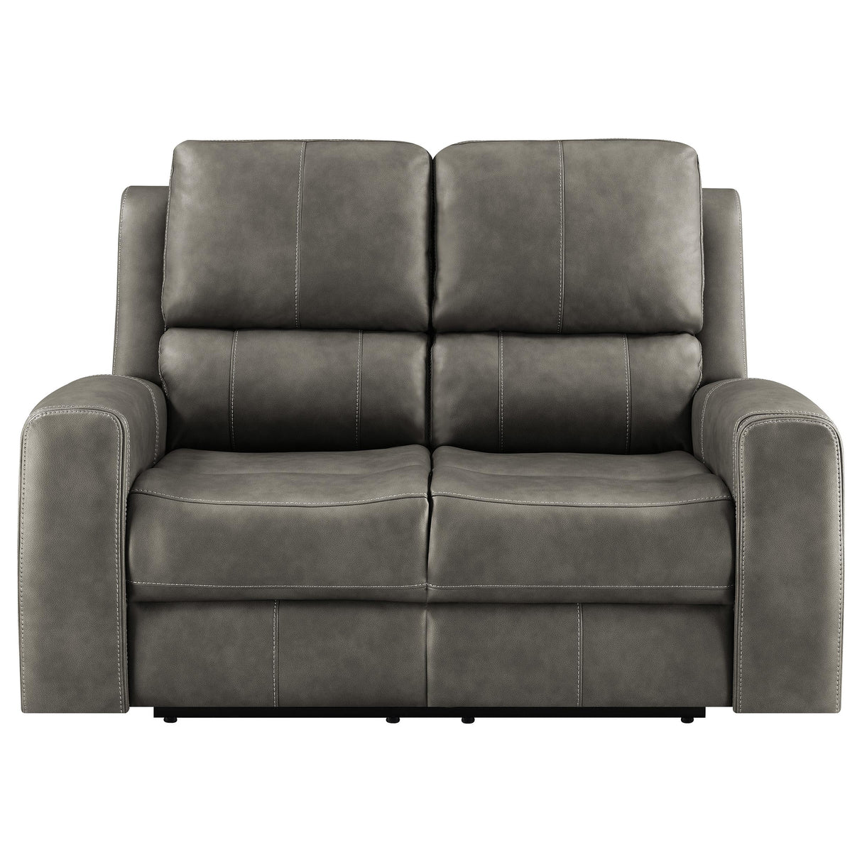 Brickston Triple Power Reclining Loveseat - Charcoal