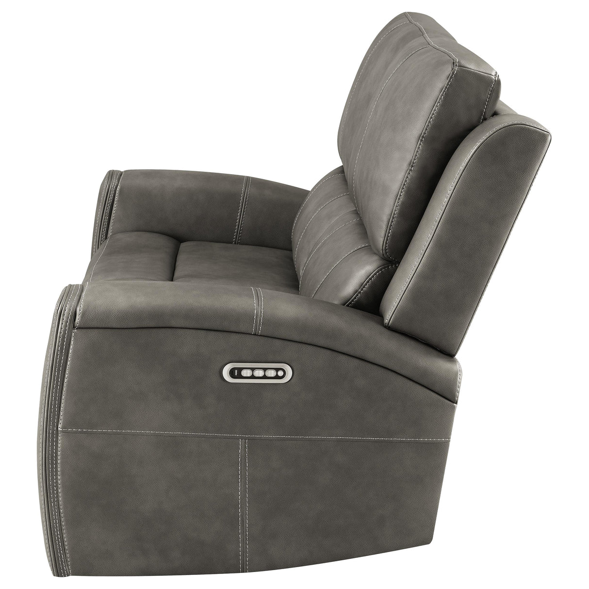 Brickston Triple Power Reclining Loveseat - Charcoal