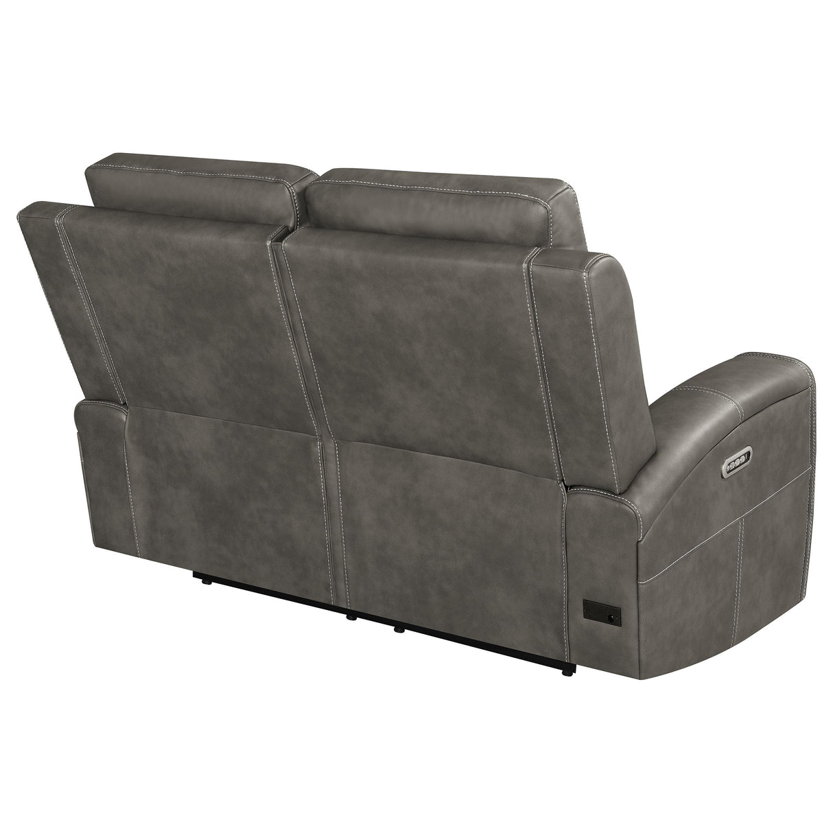 Brickston Triple Power Reclining Loveseat - Charcoal