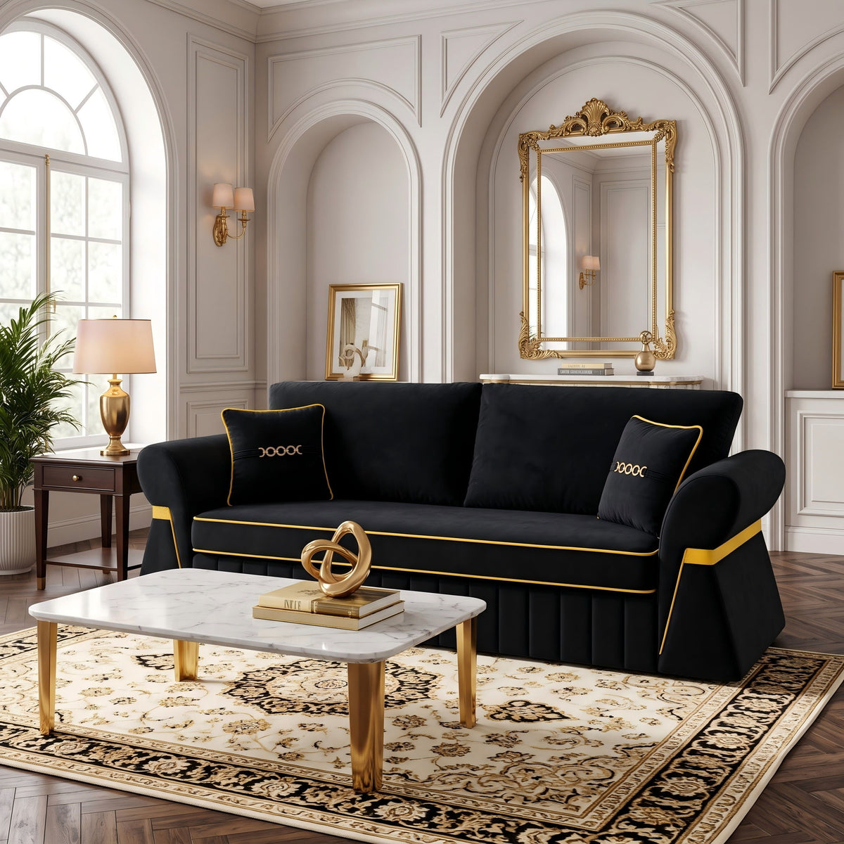 3 Seater Sofa & Pocket Coils And Foam Cushion