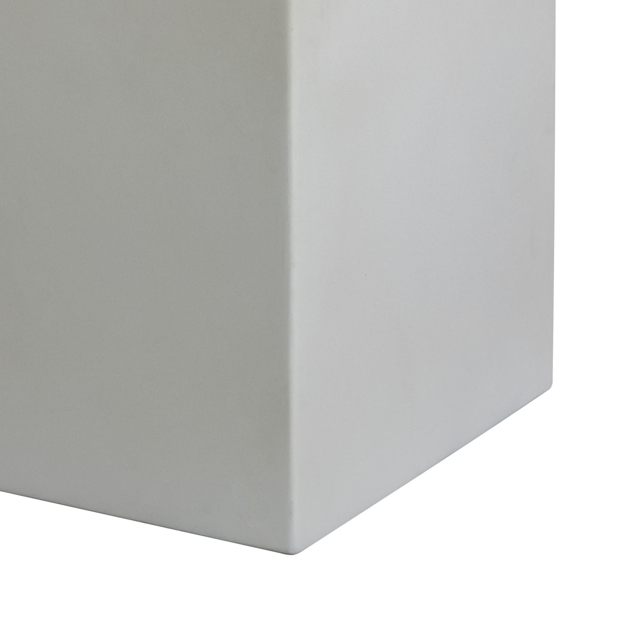 Minerra - Indoor Outdoor Side Table - White Concrete Finish