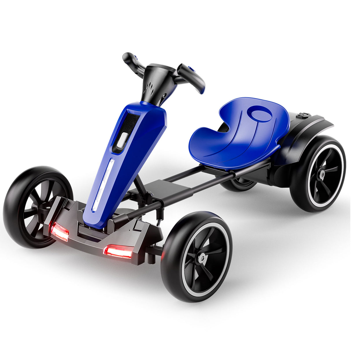 Electric Kids Pedal Go Kart With Adjustable Seat, Foldable Design