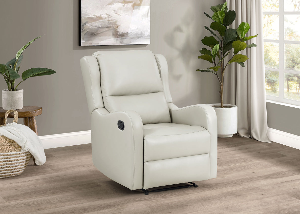 Kelsey Upholstered English Arm Recliner Chair, Ivory