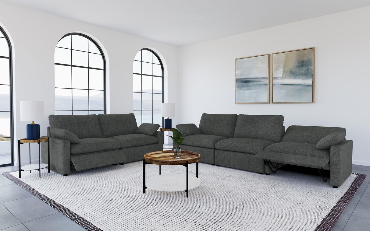 Collins Modular Power Sofa in Dark Grey