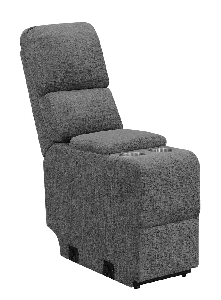 Bahrain Upholstered Console in Charcoal