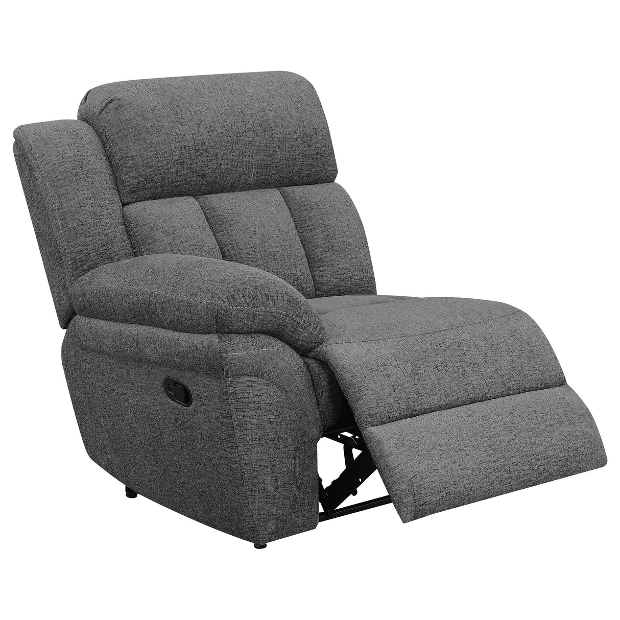 Bahrain Upholstered Motion Sofa in Charcoal