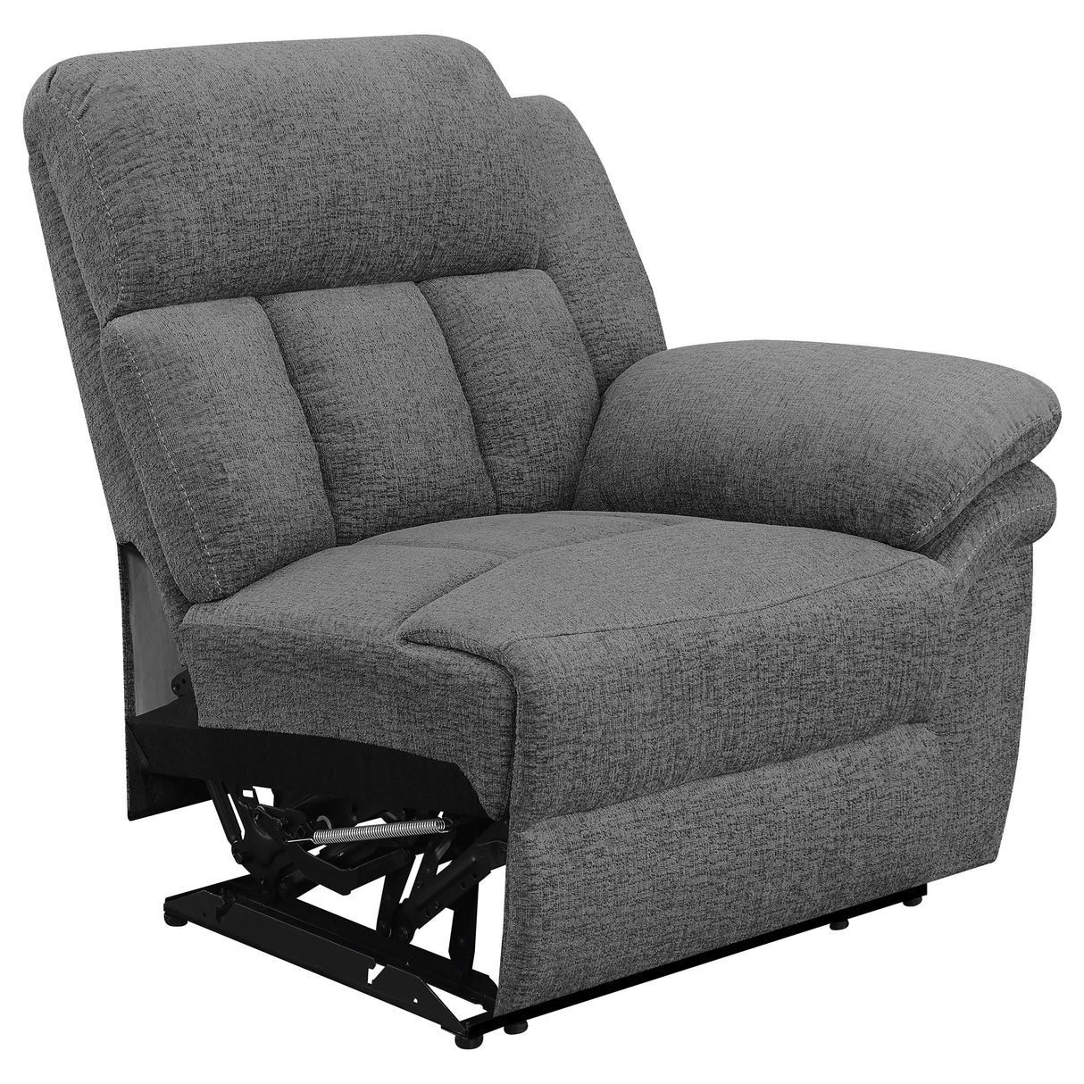 Bahrain Upholstered Motion Sofa in Charcoal