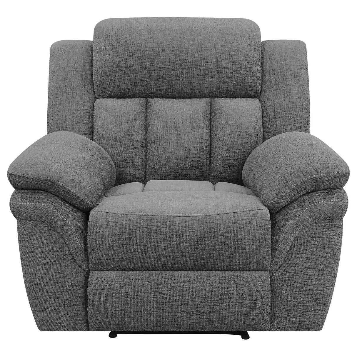 Bahrain Upholstered Glider Recliner - Charcoal