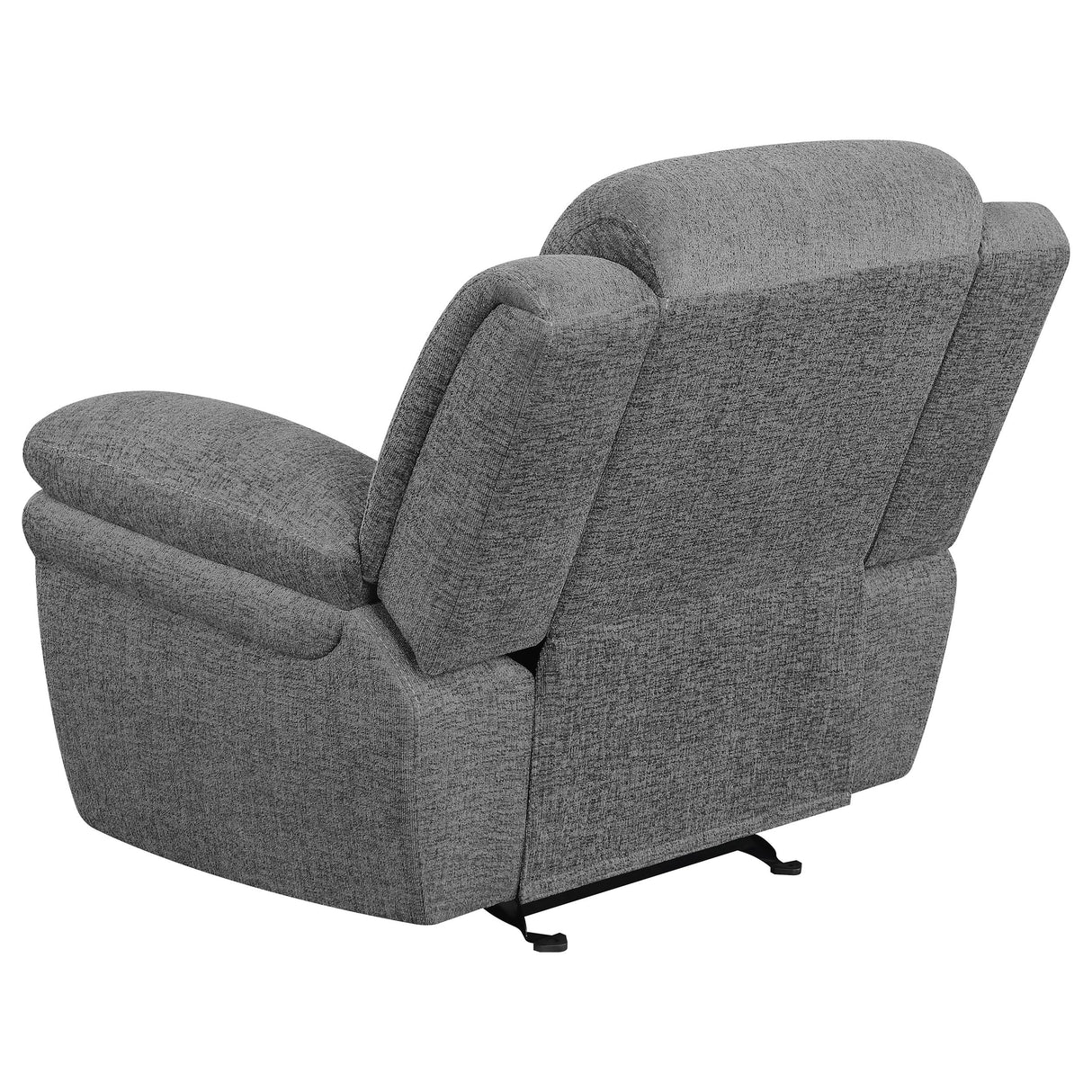 Bahrain Upholstered Glider Recliner - Charcoal