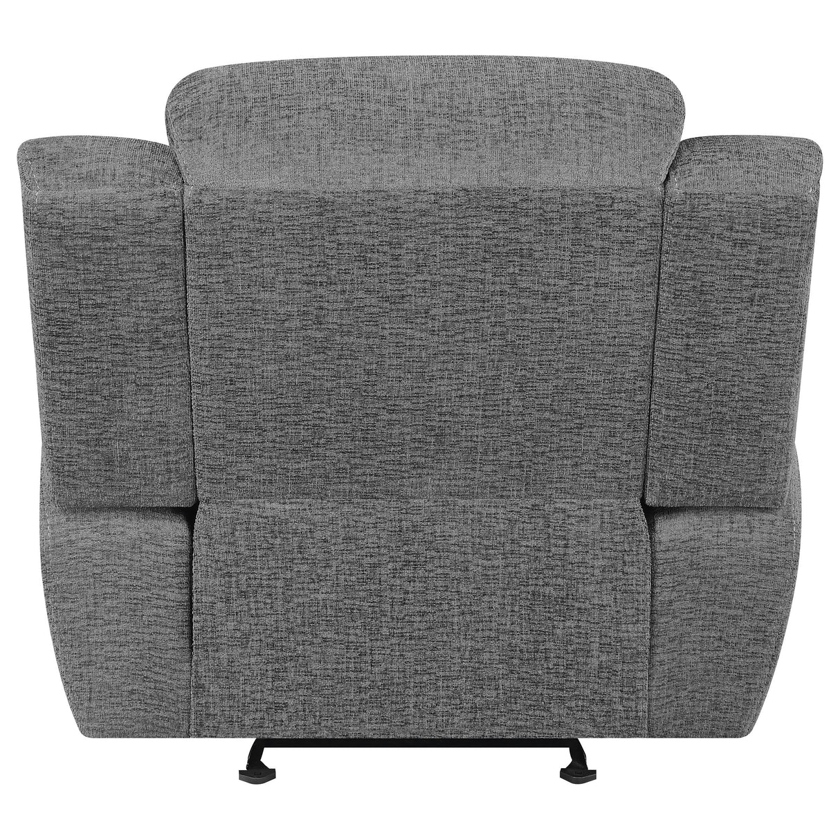 Bahrain Upholstered Glider Recliner - Charcoal