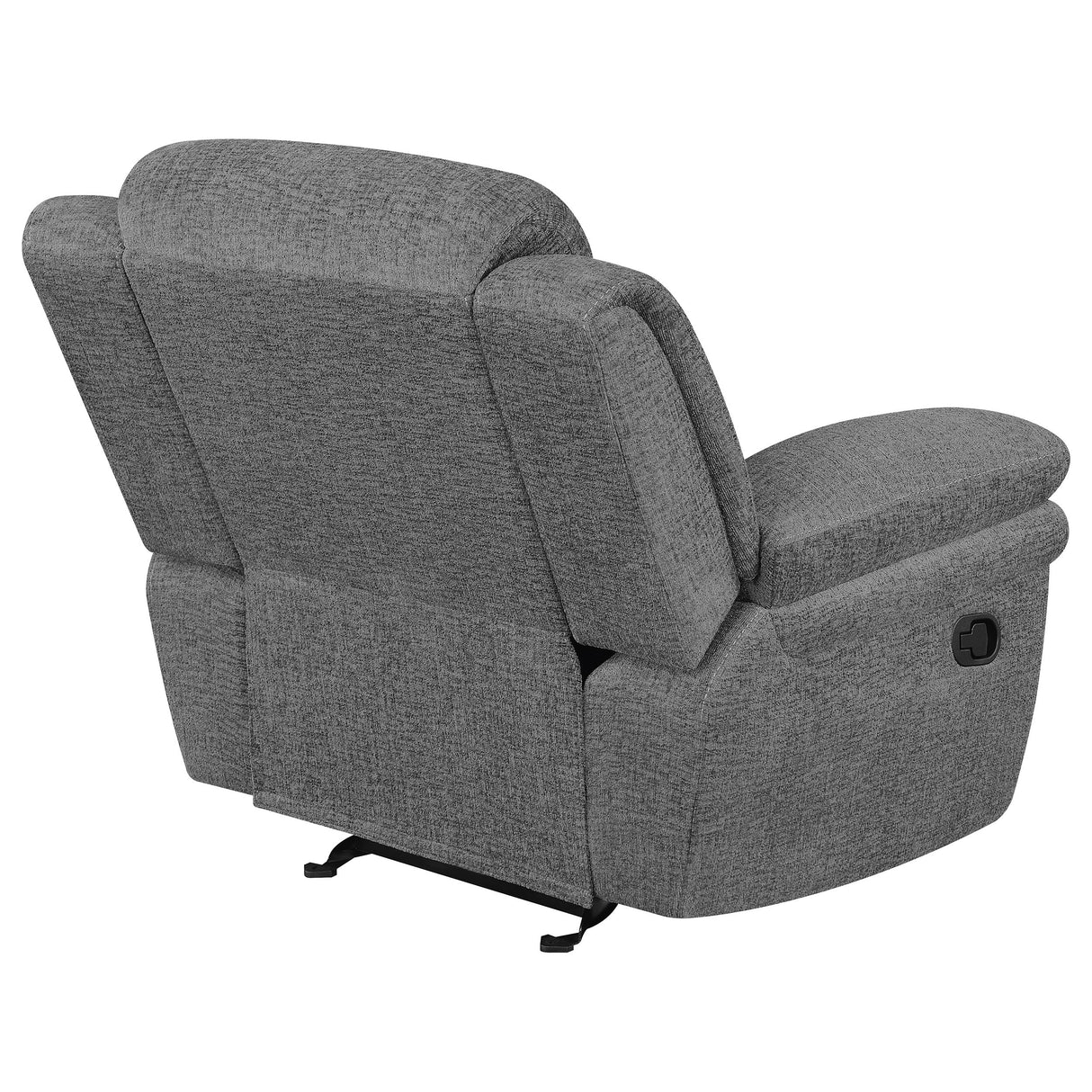 Bahrain Upholstered Glider Recliner - Charcoal