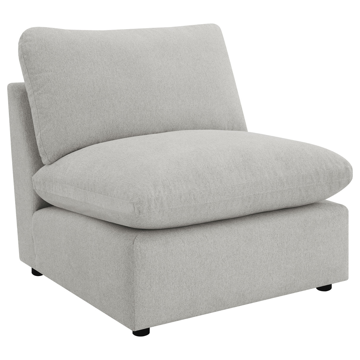 Collins Modular Armless Chair - Grey