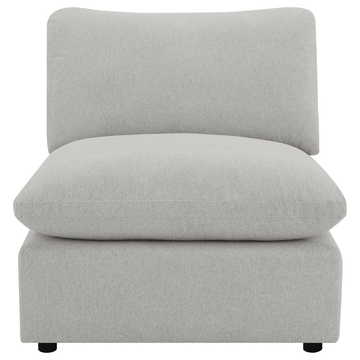 Collins Modular Armless Chair - Grey