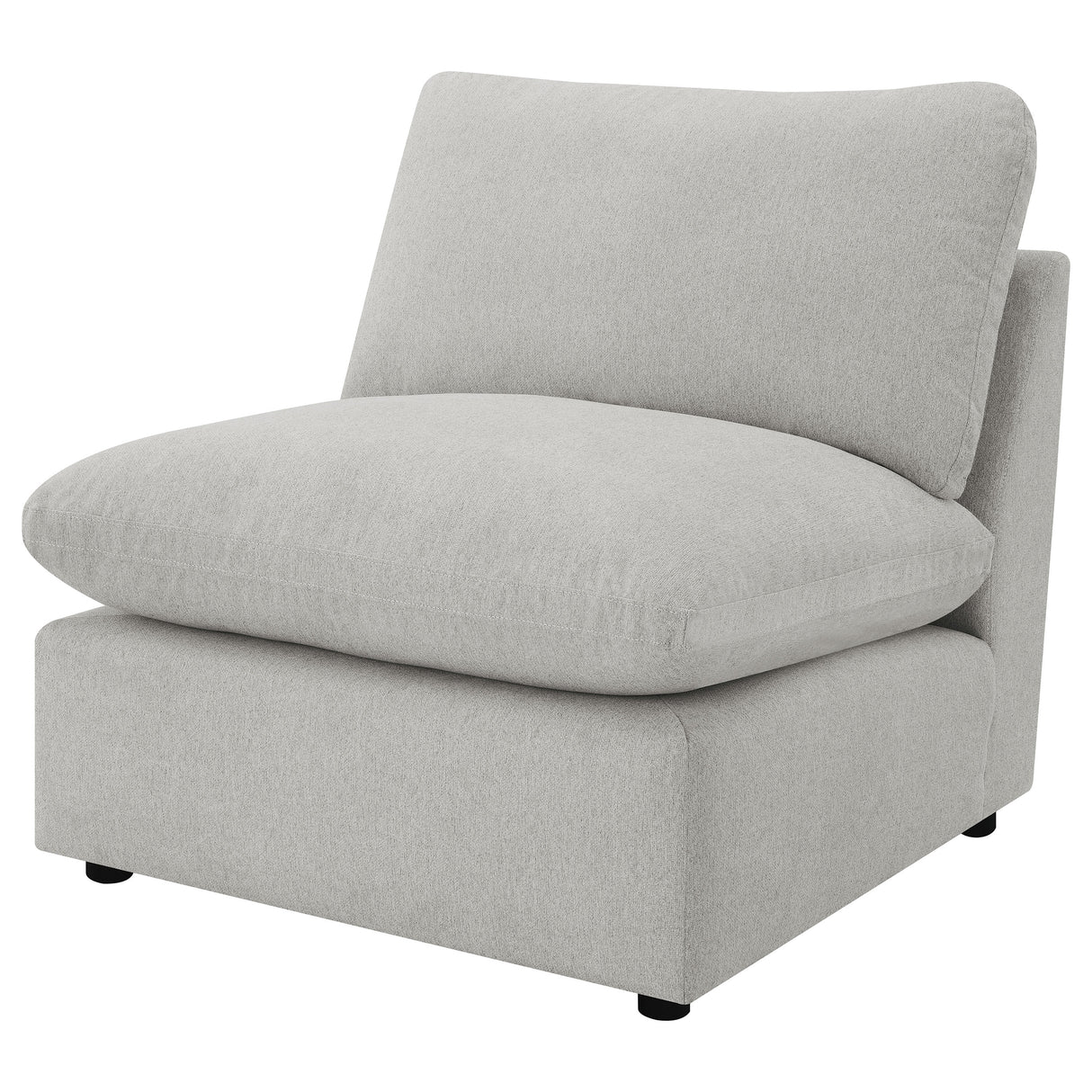 Collins Modular Armless Chair - Grey