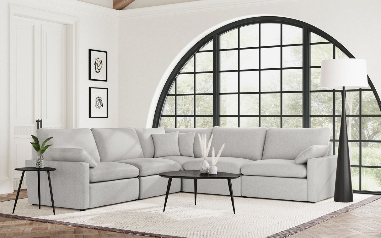 Collins Modular Armless Chair - Grey