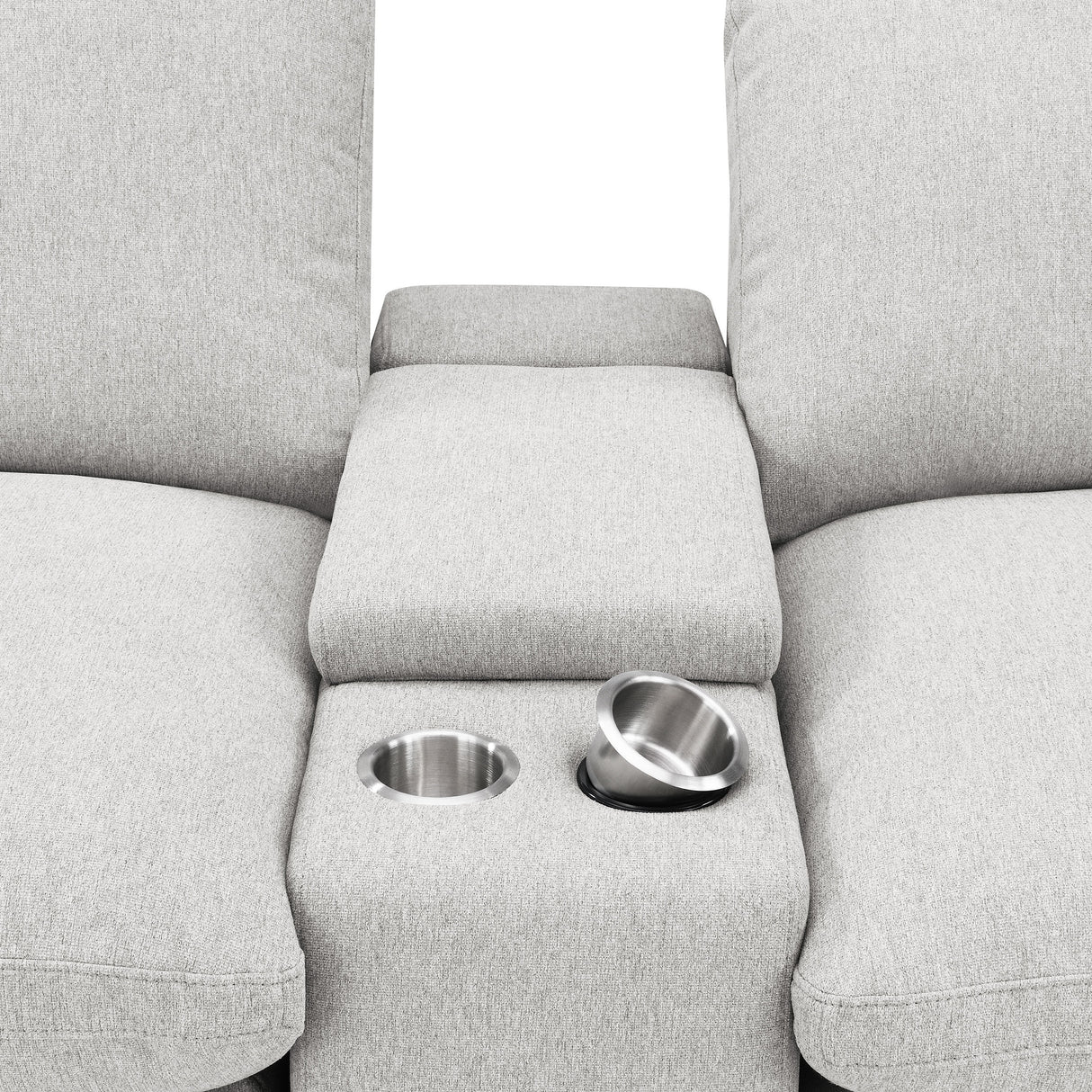 Collins 5-Piece Power Reclining Home Theater Seating Grey