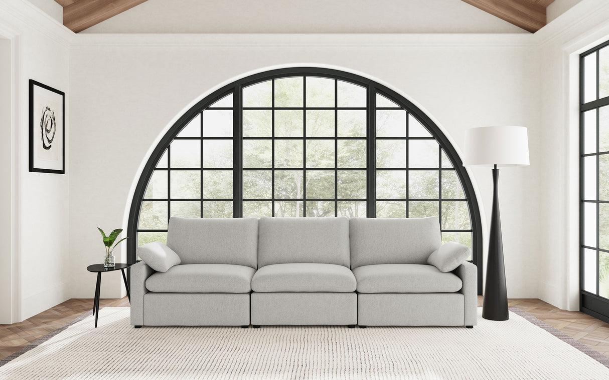 Collins Modular Power Sofa in Grey